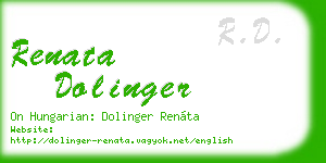 renata dolinger business card